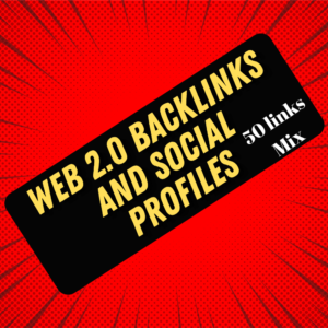 WEB 2.0 BACKLINKS AND SOCIAL PROFILES 50 LIX MIX